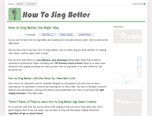 Tablet Screenshot of howtosingbetternow.com